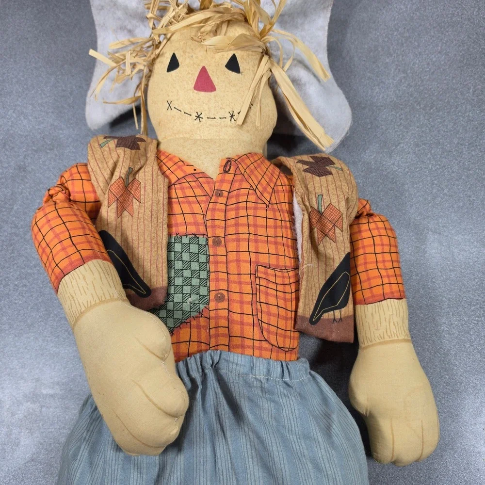 Fabric Scarecrow Doll Large‎ Excellent Halloween-Fall Decor
